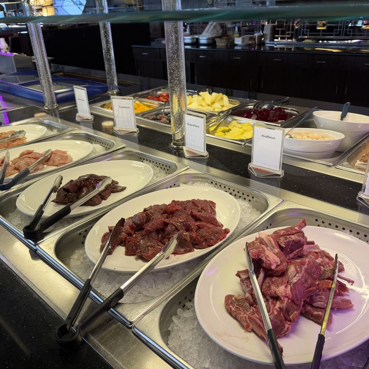 Frisches Fleisch fürs Live-Barbecue